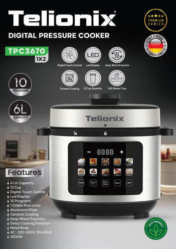 پلو پز ۱۰ کاره برند تلونیکس آلمان مدل۳۶۷۰