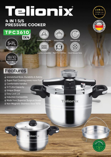 زود پز دو قلو تلونیکس برند تلونیکس آلمان مدلTPC3673