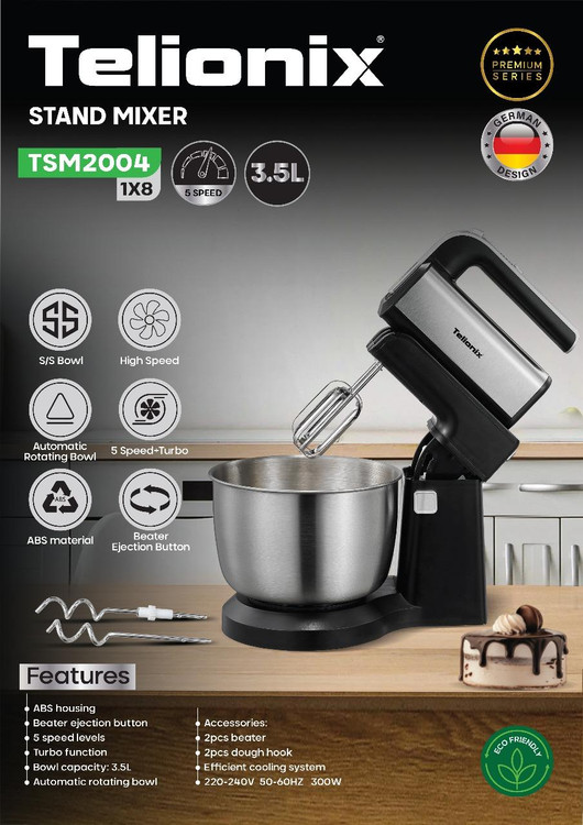 همزن کاسه دار برند تلونیکس مدلTSM2004
