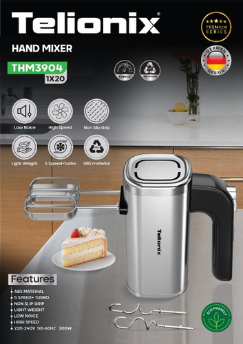 همزن دستی برند تلونیکس مدلTHM3904