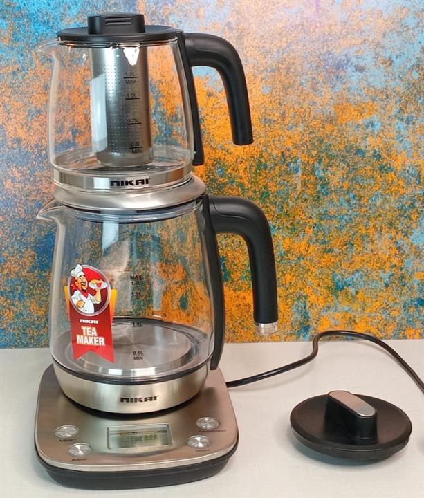 چای ساز برند نیکایی مدل NTM2939G چای ساز فلر